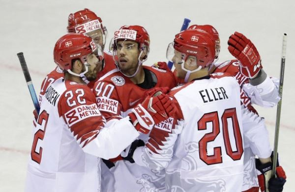 <br />
Сборная Дании установила рекорд по голам на ЧМ по хоккею<br />
